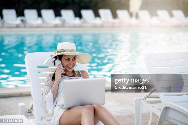 Working In A Pool 4,015 Woman Working By Pool Stock Photos, High-Res Pictures, and Images ...