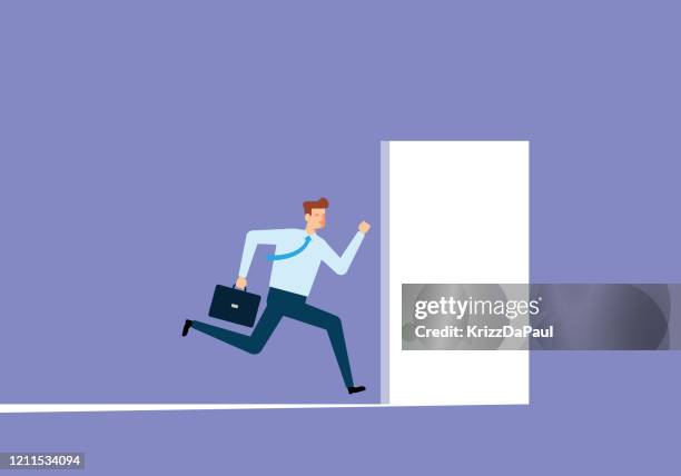 Man Rushing Out A Door 685 Man Running Out The Door Stock Photos, High-Res Pictures, and ...