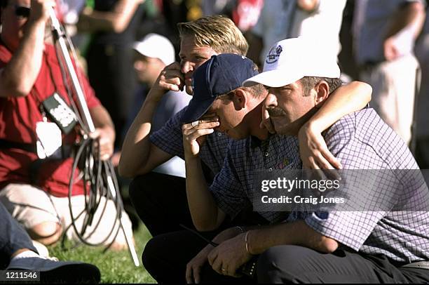 Sergio Garcia and Sam Torrance of Europe during the 33rd Ryder Cup match played at the Brookline CC in Boston, Massachusetts, USA. \ Mandatory...