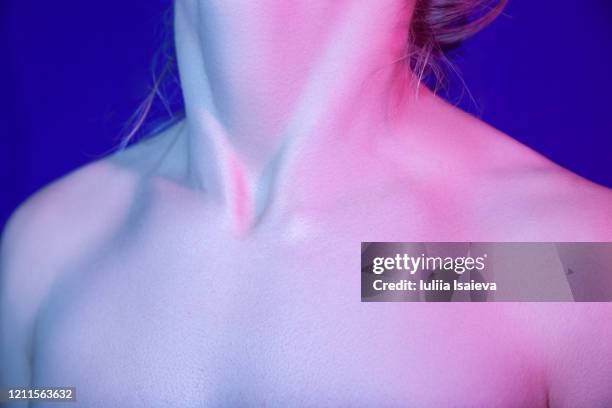 34 Woman Bare Neck And Chest Stock Photos, High-Res Pictures, and