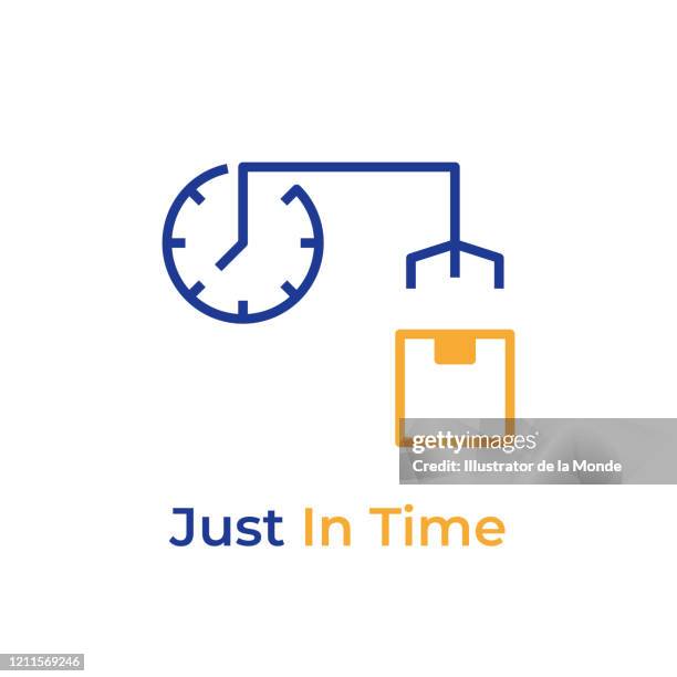 just in time color icon - electric panel stock illustrations