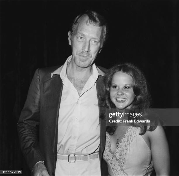 Swedish-French actor Max von Sydow and American actress Linda Blair at a luncheon held at Warner Bros's headquarters for the cast of horror film...