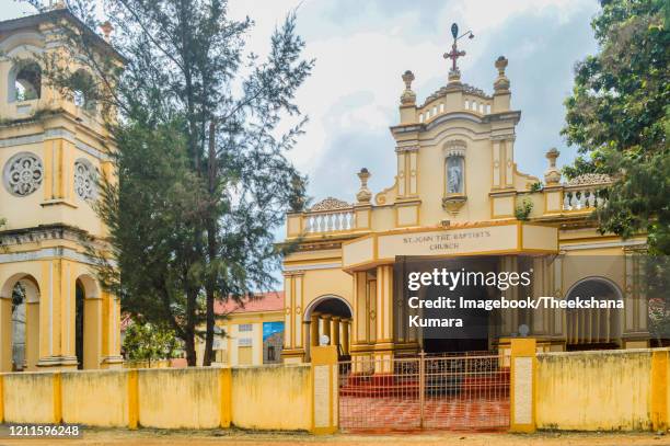 st. john the baptist church hospital road,jaffna, sri lanka. - jaffna stock pictures, royalty-free photos & images