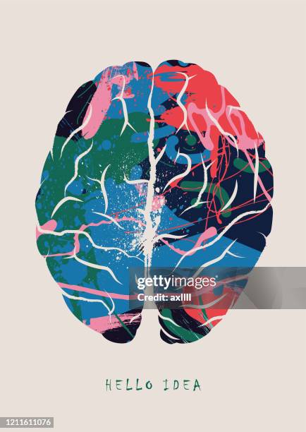 bildbanksillustrationer, clip art samt tecknat material och ikoner med brainstorming, brain concept - vektorillustration - brain