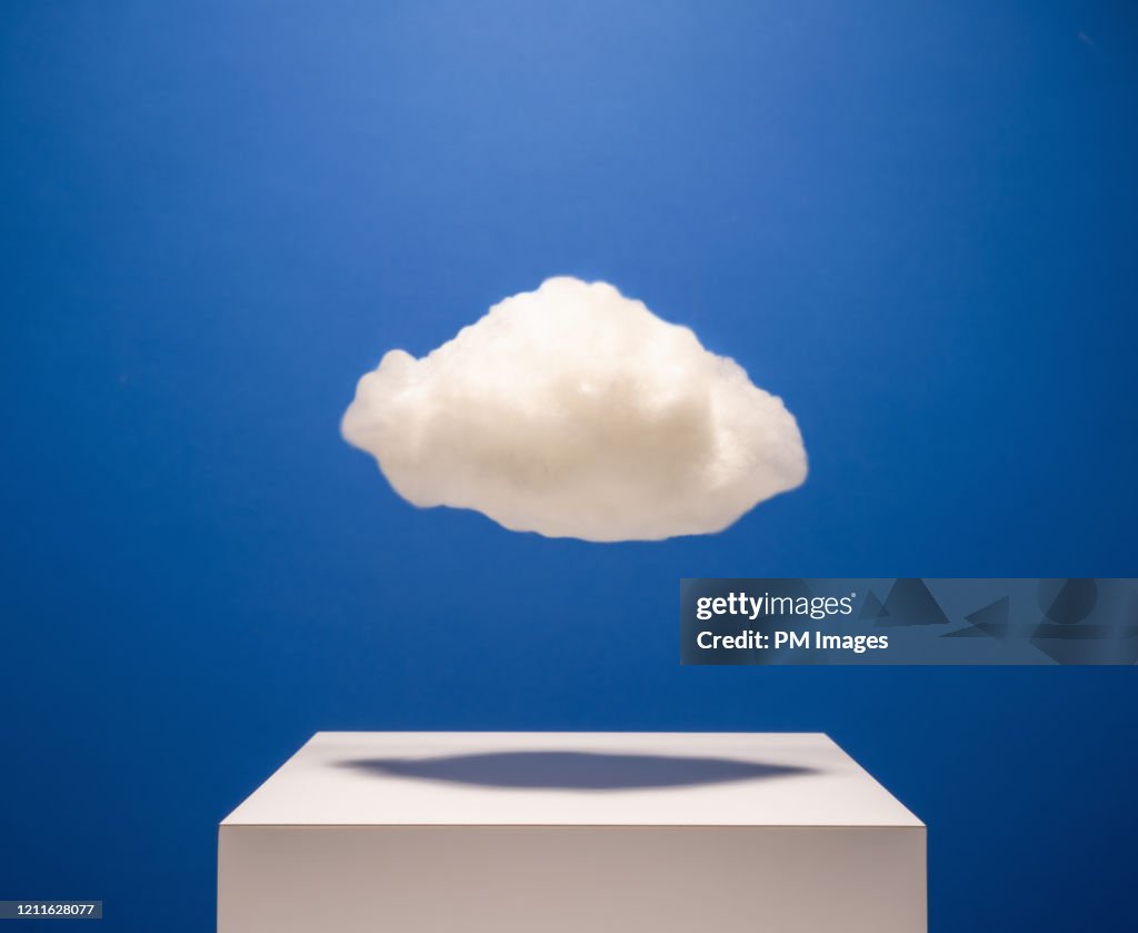 Cloud over pedestal