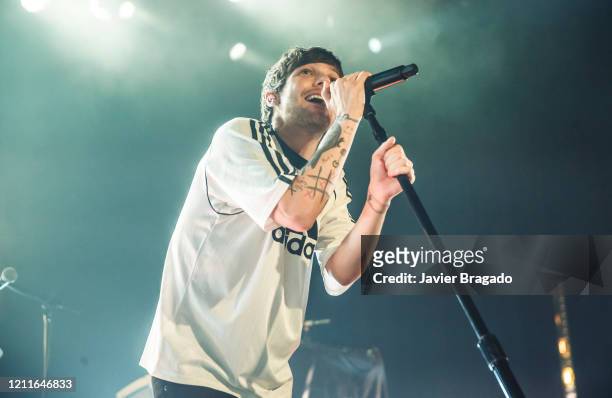 Louis Tomlinson performs in concert at La Riviera on March 10, 2020 in Madrid, Spain.