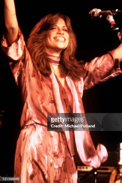Carly Simon performs on stage, New York, April 1978.