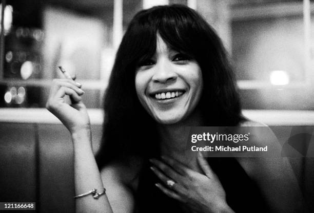 Ronnie Spector of The Ronettes, portrait, London, August 1974.