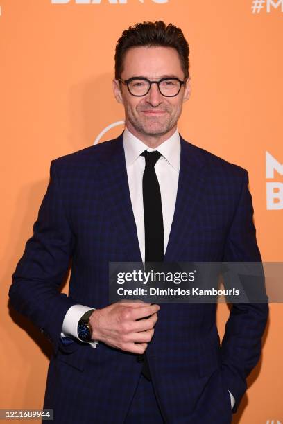 Hugh Jackman attends as Montblanc celebrates the launch of MB 01 Headphones & Summit 2+ at World of McIntosh on March 10, 2020 in New York City.