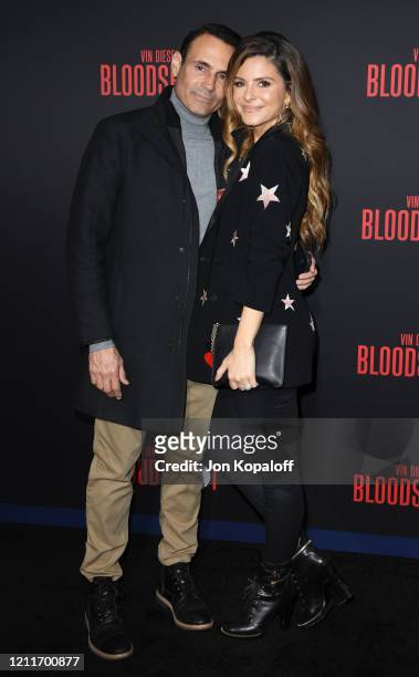 Keven Undergaro and Maria Menounos attend the premiere of Sony Pictures' "Bloodshot" on March 10, 2020 in Los Angeles, California.
