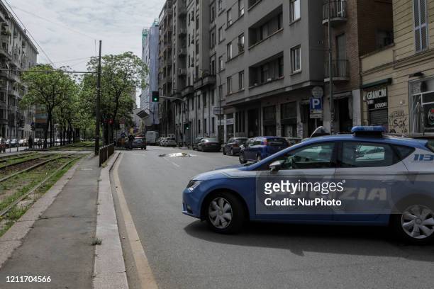 Around 9.30 am a man committed suicide in the Corso Buenos Aires in Milan, May 04, 2020.