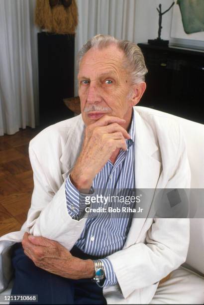 Actor Vincent Price at his home July 1, 1987 in Los Angeles, California.
