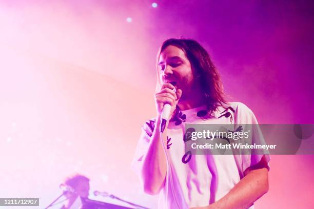 Kevin Parker of Tame Impala Performs At The Forum at The Forum on March 10, 2020 in Inglewood, California.