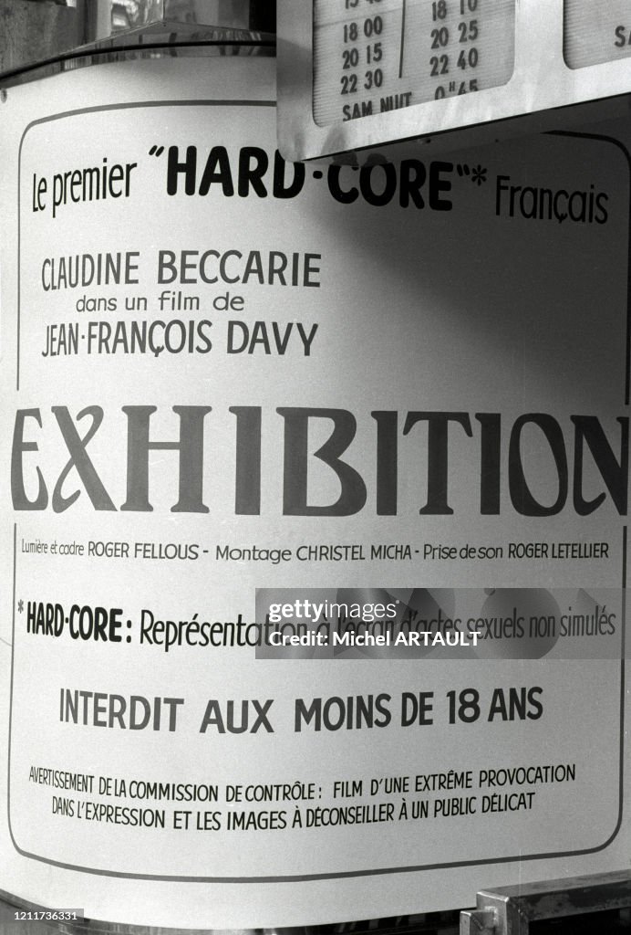 Cinéma pornographique à Paris en 1975
