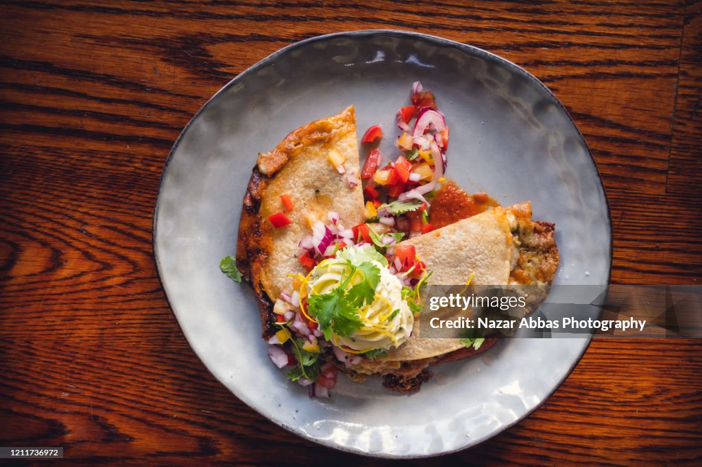 Chicken Quesadilla.