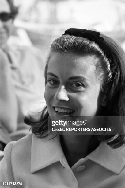 Actrice italienne Anna Maria Ferrero lors du Festival de Cannes en mai 1963, France.