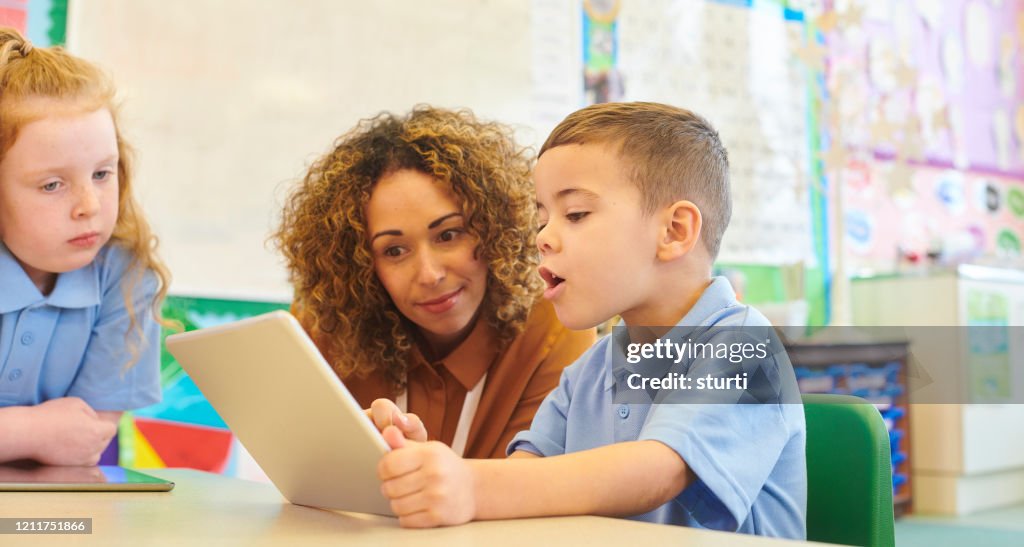 Digital tablet learning