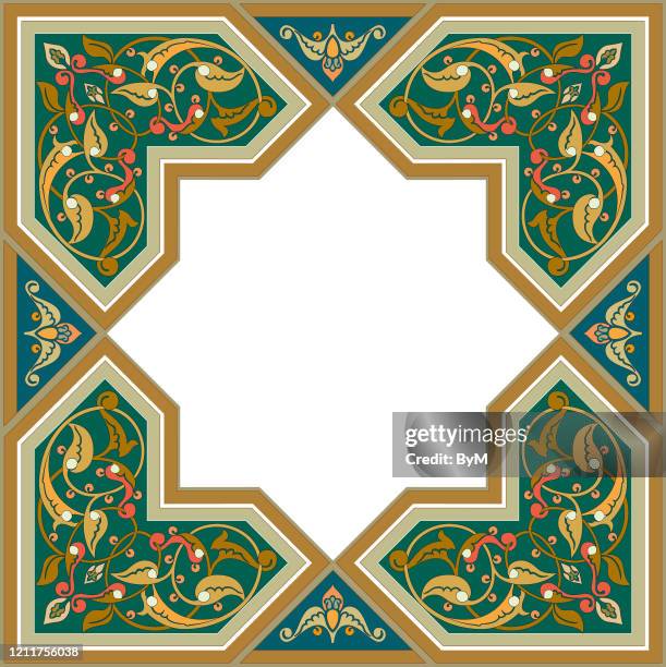 6,577 Arabesque Frame Vector High Res Illustrations - Getty Images