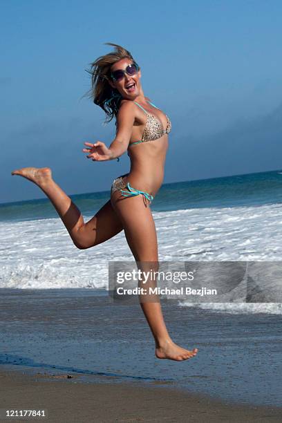 Amber Hay attends the Farewell Party For RJ Berger on August 14, 2011 in Malibu, California.