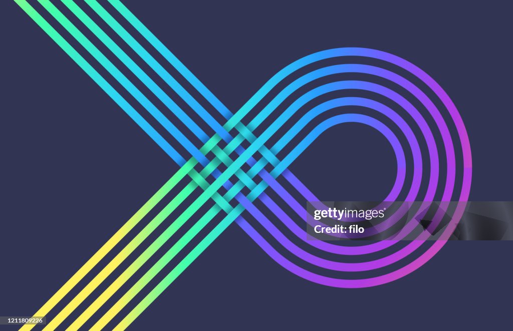 Line Overlap Abstract