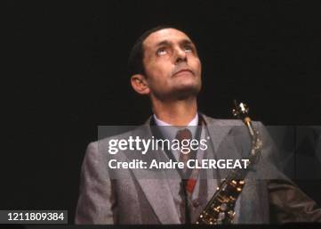 Art Pepper en concert à l'espace Cardin à Paris le 19 mai 1981, france.