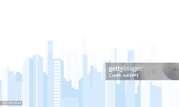 background with a large metropolis, skyscrapers. - dubai metro stock illustrations