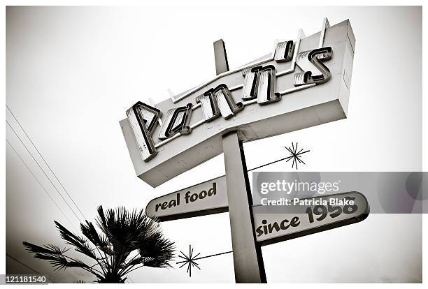Googie Signage Lettering 38 Googie Sign Stock Photos, High-Res Pictures, and Images - Getty Images