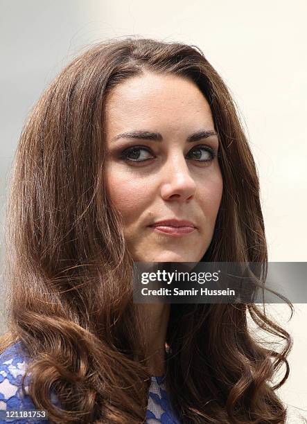 Catherine, Duchess of Cambridge attends a Freedom of the City Ceremony outside City Hall on day 4 of the Royal Couple's North American Tour, July 3,...