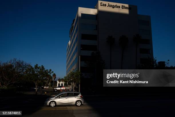 The Los Angeles Times building and newsroom along Imperial Highway on Friday, April 17, 2020 in El Segundo, CA.