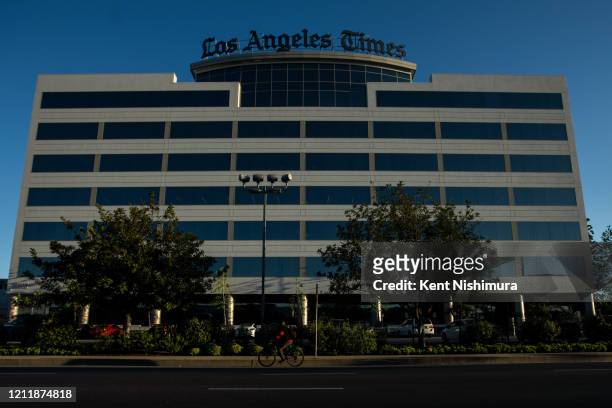 The Los Angeles Times building and newsroom along Imperial Highway on Friday, April 17, 2020 in El Segundo, CA.