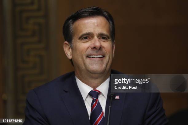 Rep. John Ratcliffe, R-Texas, testifies before a Senate Intelligence Committee nomination hearing on Capitol Hill in Washington, Tuesday, May. 5,...