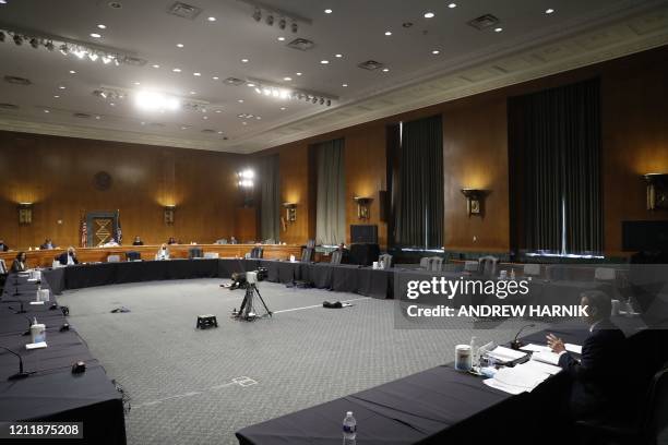 Rep. John Ratcliffe, R-TX, testifies before a Senate Intelligence Committee nomination hearing on Capitol Hill in Washington,DC on May 5, 2020. - The...