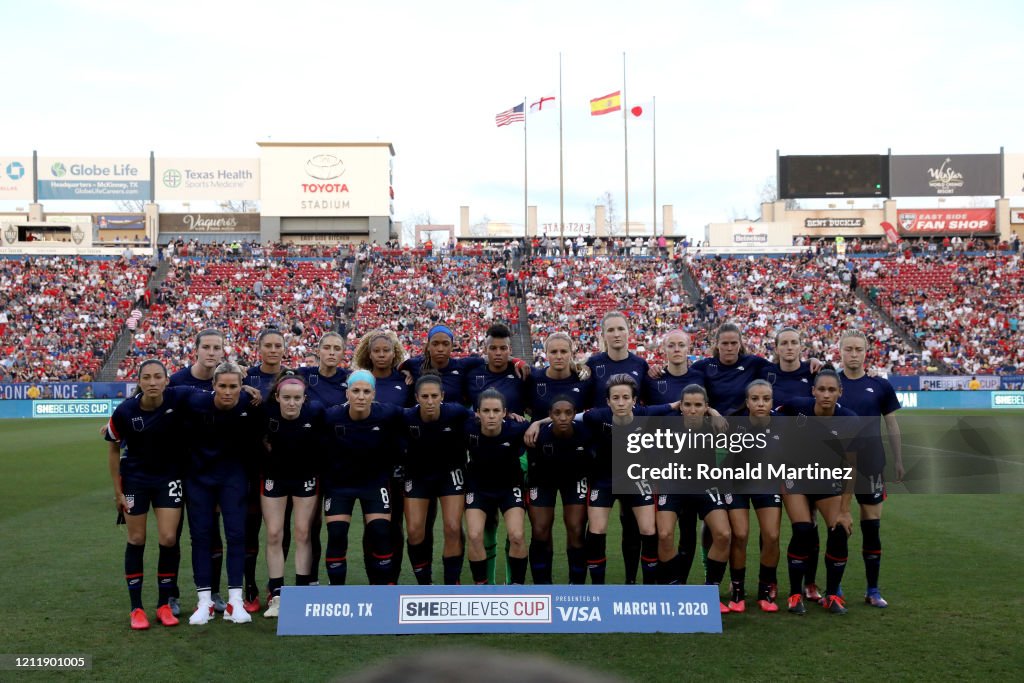 2020 SheBelieves Cup - United States v Japan