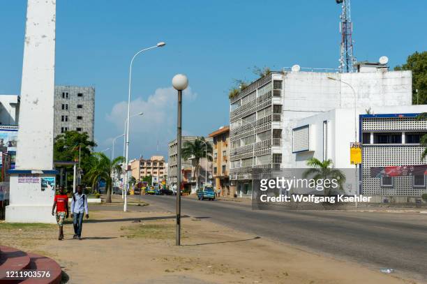 Street scene in Pointe Noire, Democratic Republic of Congo.
