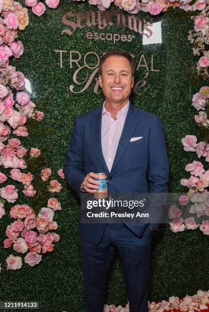 Chris Harrison attends Chris Harrison's Seagram's Tropical Rosè launch party on March 11, 2020 in Los Angeles, California.