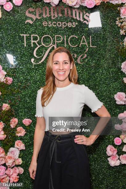 Carly Craig attends Chris Harrison's Seagram's Tropical Rosè launch party on March 11, 2020 in Los Angeles, California.