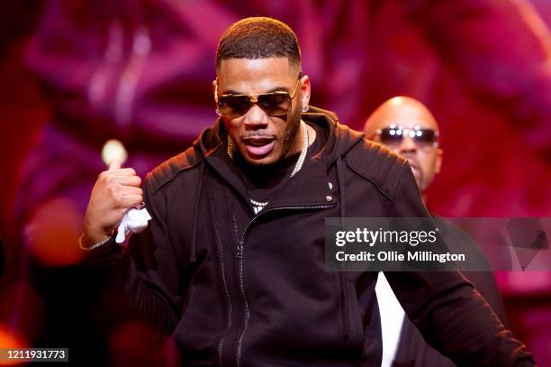 Nelly performs onstage during Kisstory, The Blast Off Tour at The O2 Arena on March 11, 2020 in London, England.