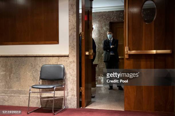 Justin Reed Walker arrives to testify before the Senate Judiciary Committee for his nomination hearing to be United States Circuit Judge for the...