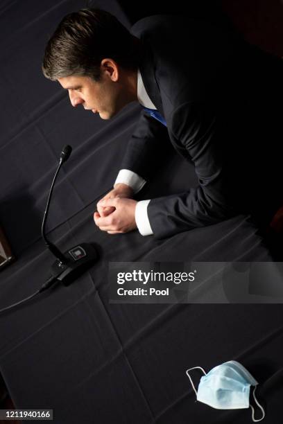 Judge Justin Walker testifies during a Senate Judiciary Committee hearing on his nomination to be United States Circuit Judge for the District of...