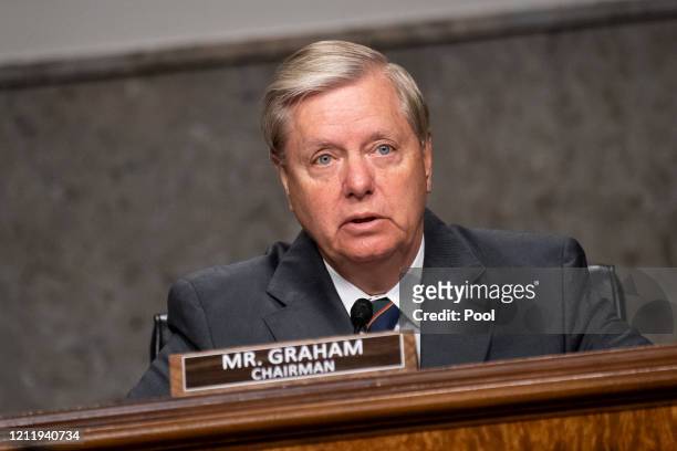 Chairman Lindsey Graham, ., speaks during a Senate Judiciary Committee nomination hearing for Justin Reed Walker to be United States Circuit Judge...