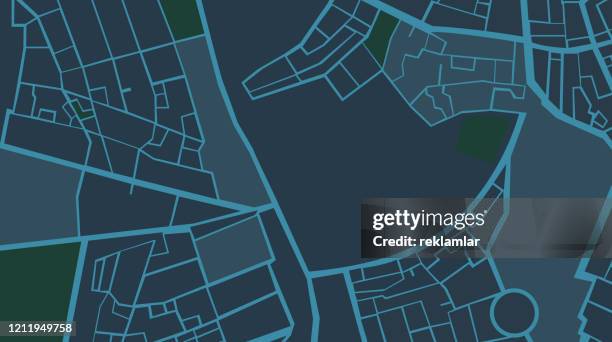 navigation city map gps navigation, night. - map of europe and physical geography cartoon stock illustrations