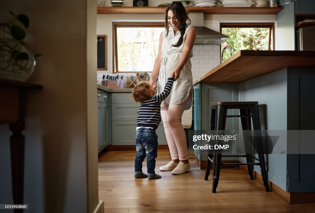 Our kitchen is for dancing