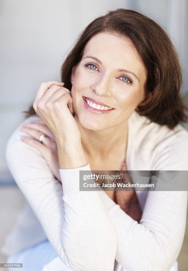 Portrait of a smiling mature lady