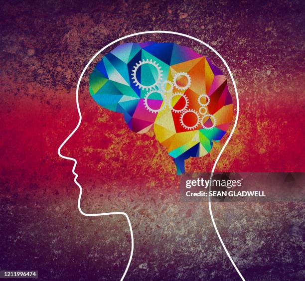 creative mind power - human head photos et images de collection