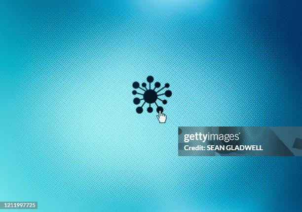 computer virus icon - anti virus stock pictures, royalty-free photos & images