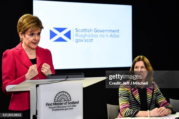 The First Minister Nicola Sturgeon, Chief Medical Officer Dr Catherine Calderwood and Health Secretary Jeane Freeman, deliver an update on...