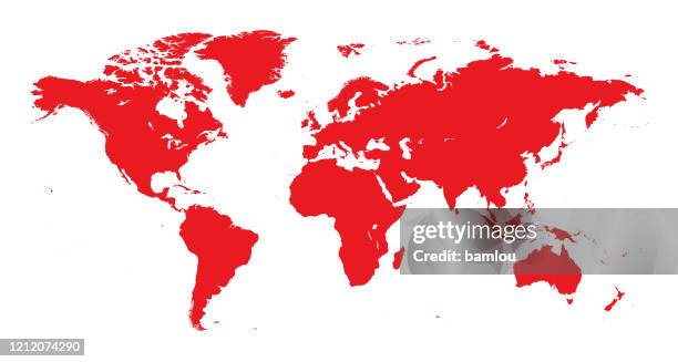 highly detailed world map - world map and detailed stock illustrations