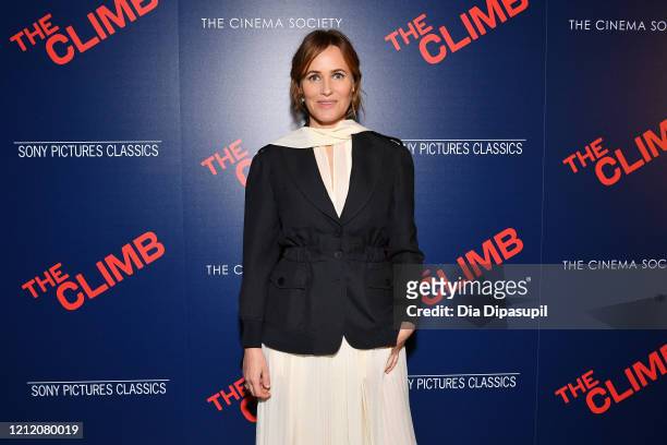 Judith Godrèche attends the screening of "The Climb" at iPic Theater on March 12, 2020 in New York City.
