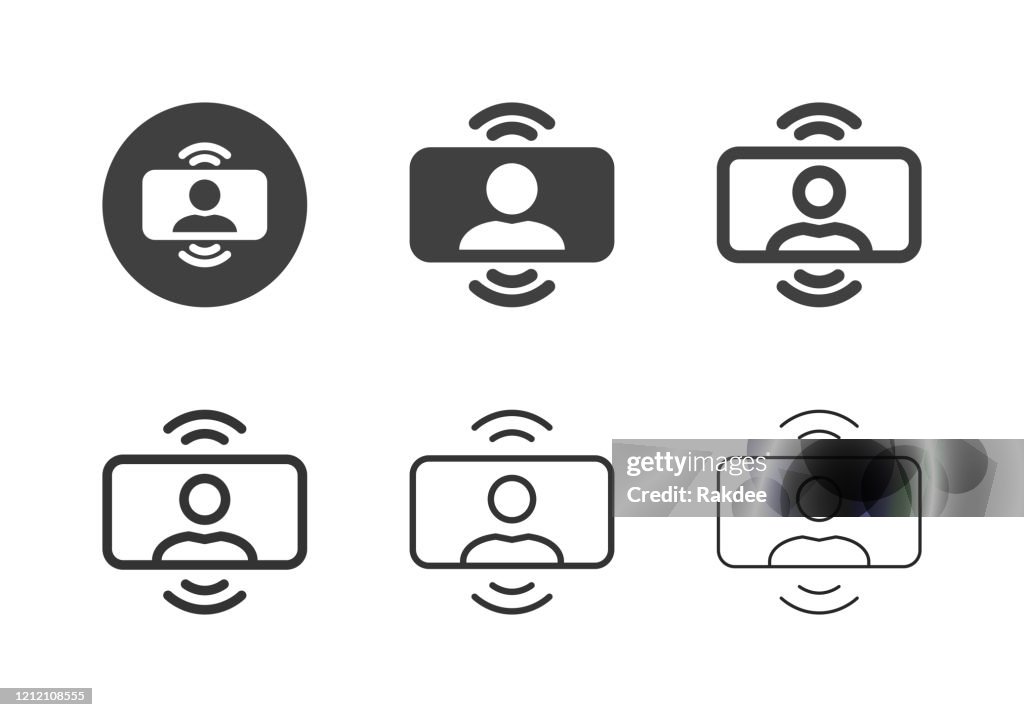 VideoKonferenz-Symbole - Multi-Serie