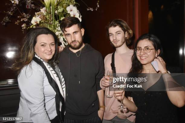 Influencers Janaina Pedroza, Yanis Bargoin, Baptiste Morel and Isabelle Noel attend "GS 50" Citroen X Les Bains Car Launch Party by Tristan Auer at...